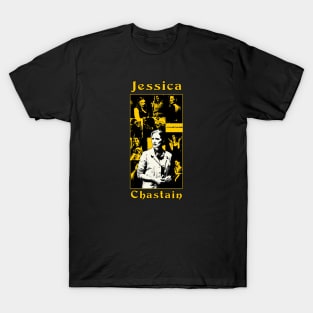 jessica chastain collage grunge T-Shirt